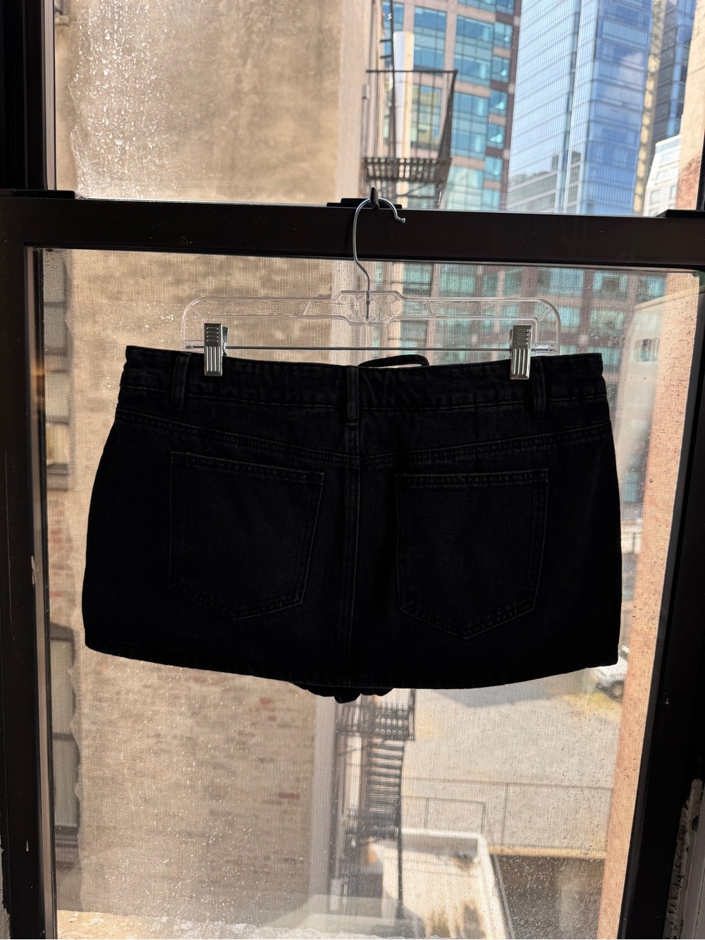 Edikted Ziggie Tie Denim Skort View 3
